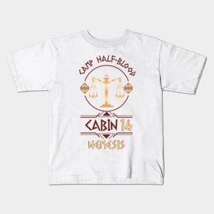 Cabin #16 in Camp Half Blood, Child of Nemesis – Percy Jackson inspired design Kids T-Shirt